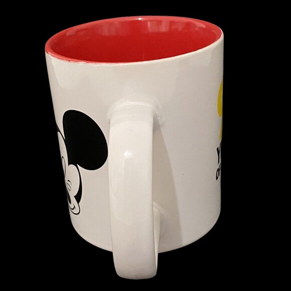 Disney 90 Years of Winking Mickey Mouse Two Tone Mug Novelty Coffee Cup - Picture 4 of 6